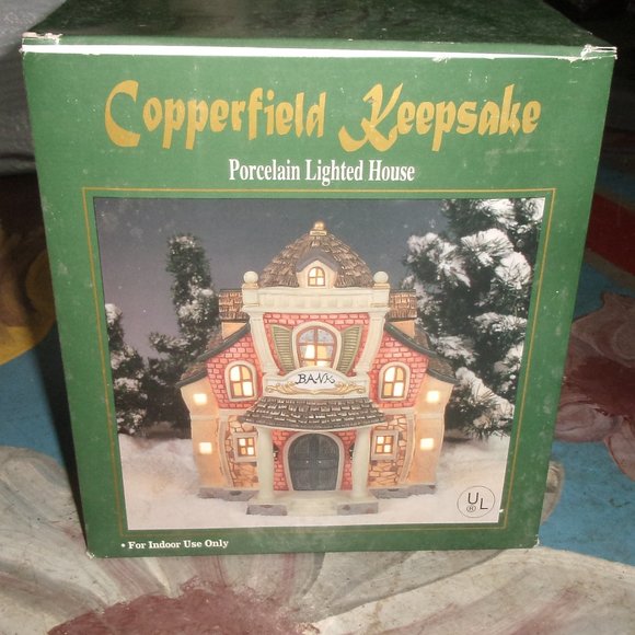 Copperfield Keepsake Holiday Copperfield Keepsake Porcelain Light Up House Christmas Display